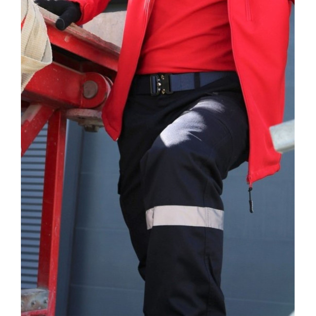 Action broek marineblauw met reflecterende band - CityGuard