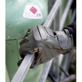 Gants d'intervention cuir Vert - CityGuard