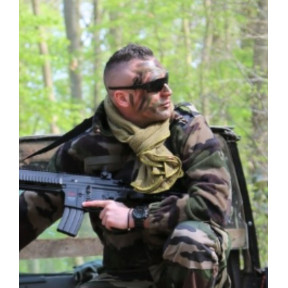 Sztyfty maskujące dwukolorowe Khaki/Czarny - Cityguard