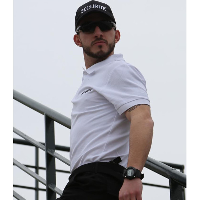 Katoen polo Security Wit - CityGuard