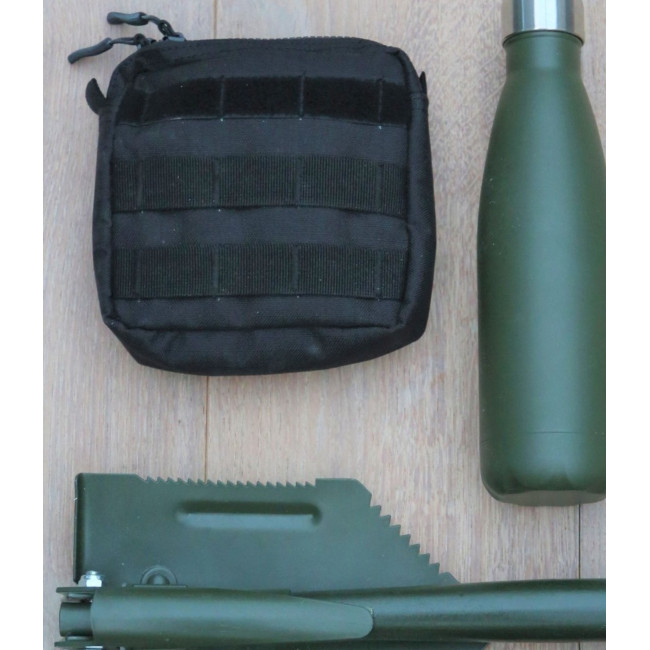 Molle Tasche 15 x 15 cm Schwarz - CityGuard