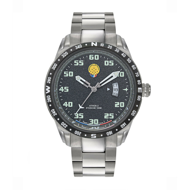 Montre ATHOS 2 bracelet métal - Patrouille de France