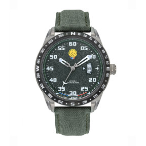 ATHOS 2 Uhr mit grünem Nylonarmband - Patrouille de France