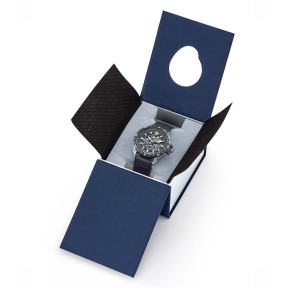 Montre ATHOS 5 bracelet cuir noir - Patrouille de France