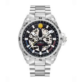 Montre ATHOS 8 bracelet métal et cadran noir/gris - Patrouille de France