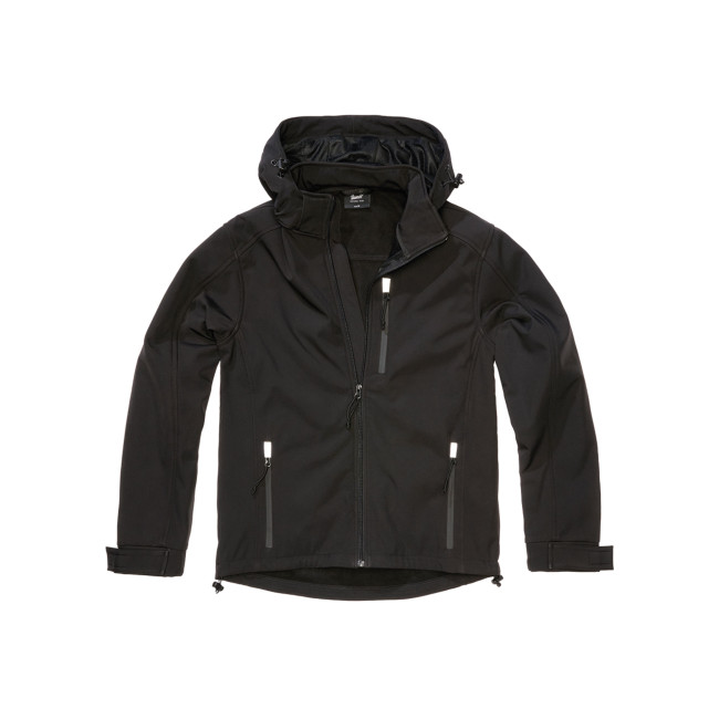 Kurtka softshell Hurricane - Czarna - Brandit