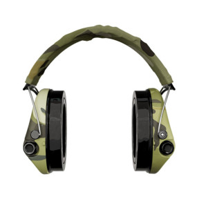 Hełm przeciwhałasowy Suprême Pro-X LED camo pałąk tkanina camo - MSA Sordin