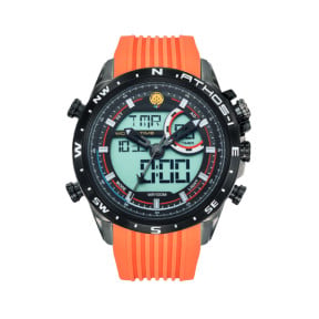 Zegarek męski chronograf alarm ATHOS 1 pomarańczowy - Patrouille de France