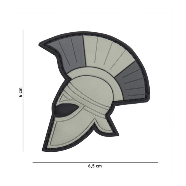 Patch per casco romano in PVC 3D - grigio - 101 Inc