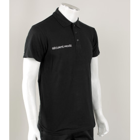 Polo noir Sécurité Privée