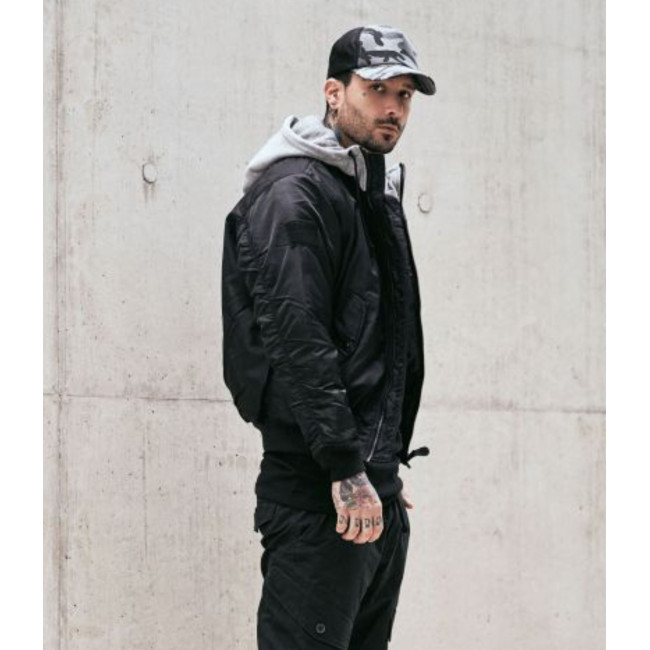MA1 Kapuzenjacke grau/schwarz - Brandit