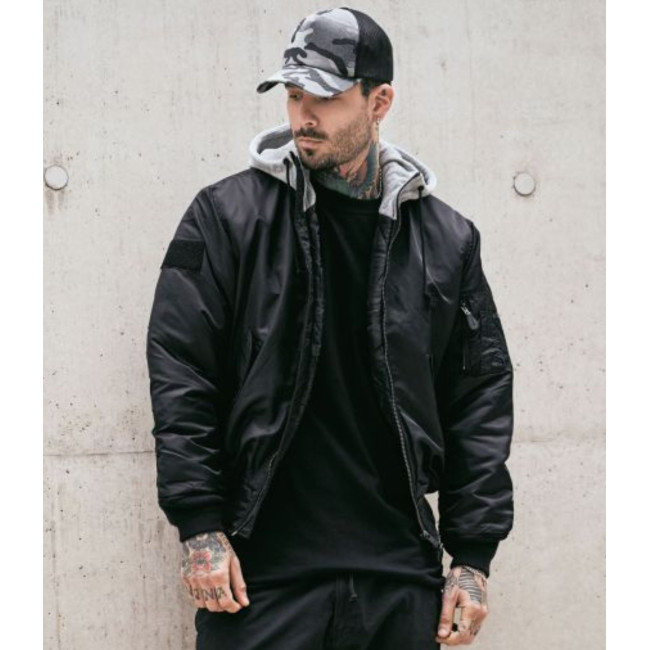 MA1 Kapuzenjacke grau/schwarz - Brandit