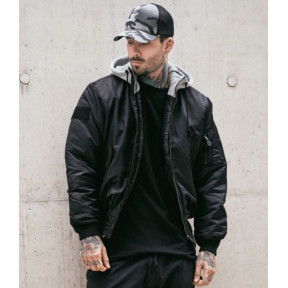 Veste à capuche MA1 gris/noir - Brandit