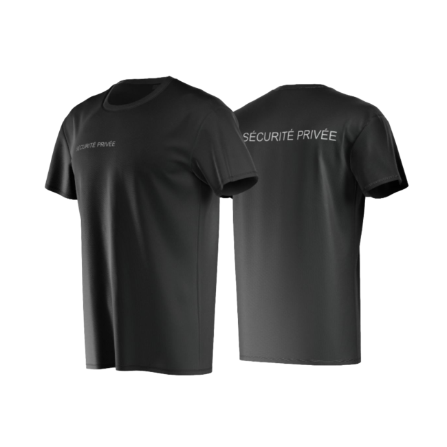 Camiseta serigrafiada Seguridad Privada - Negro - Patrol Equipment