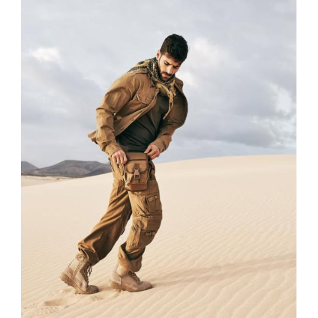 Vintage Longsleeve Military Style Overhemd Camel - Brandit