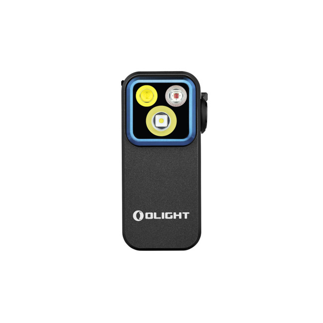 Lámpara para chaleco táctico con luz roja (500 lúmenes) Oclip Pro - Negro - Olight