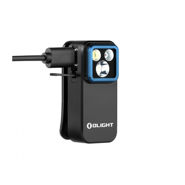 Taktische Westentaschenlampe 500 lm & rotes Licht OCLIP Pro schwarz - Olight