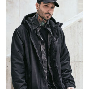 Windbreaker mit Reißverschluss schwarz - Brandit