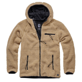 Veste polaire à capuche camel - Brandit