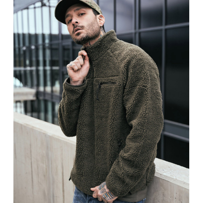 Sweat zip polaire olive - Brandit
