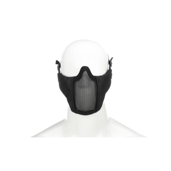 Demi-masque facial en acier Black - Invader Gear