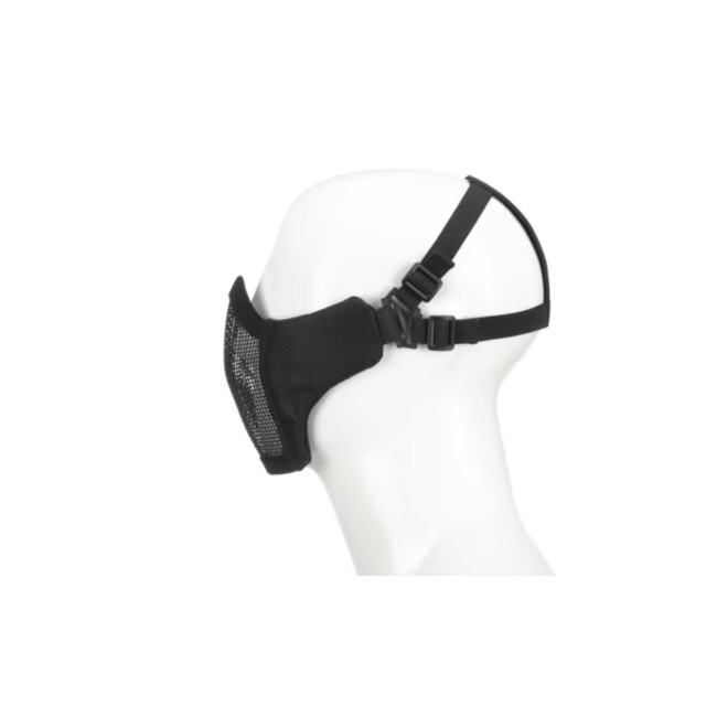 Demi-masque facial en acier Black - Invader Gear