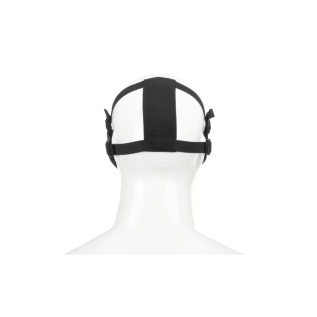 Stahl-Gesichtshalbmaske Schwarz - Invader Gear