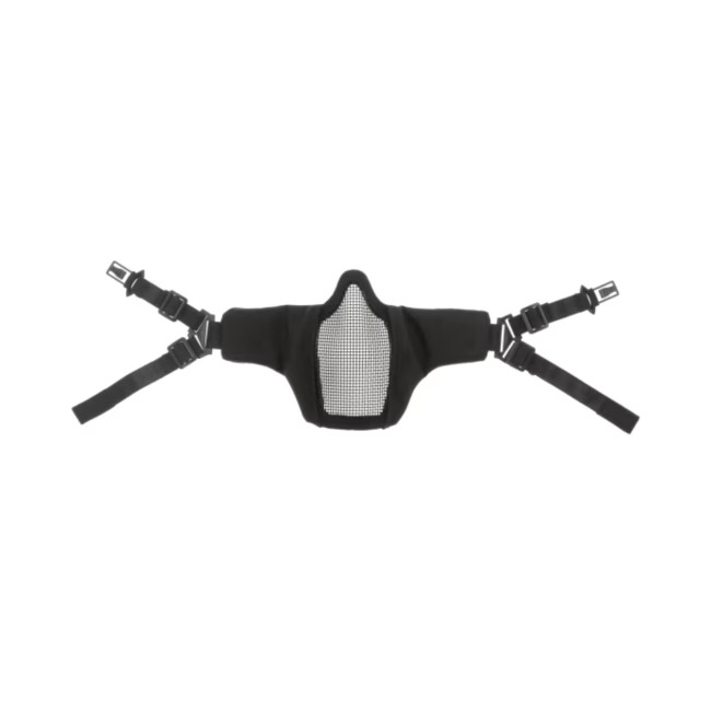 Półmaska twarzowa ze stali MK II FAST czarna - Invader Gear