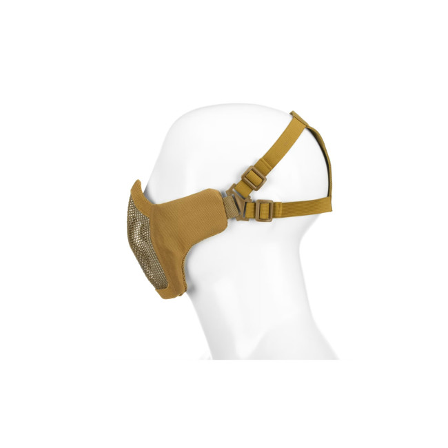 Demi-masque facial en acier Tan - Invader Gear