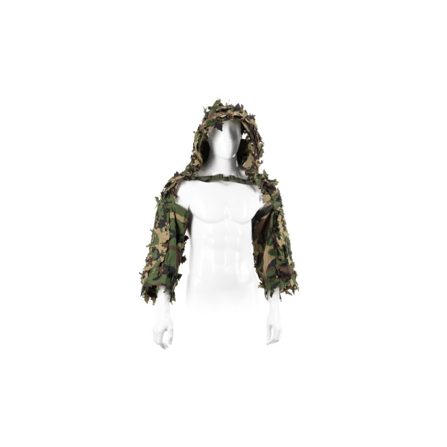 Ghillie sniper Bolero en feuille Woodland - Invader Gear