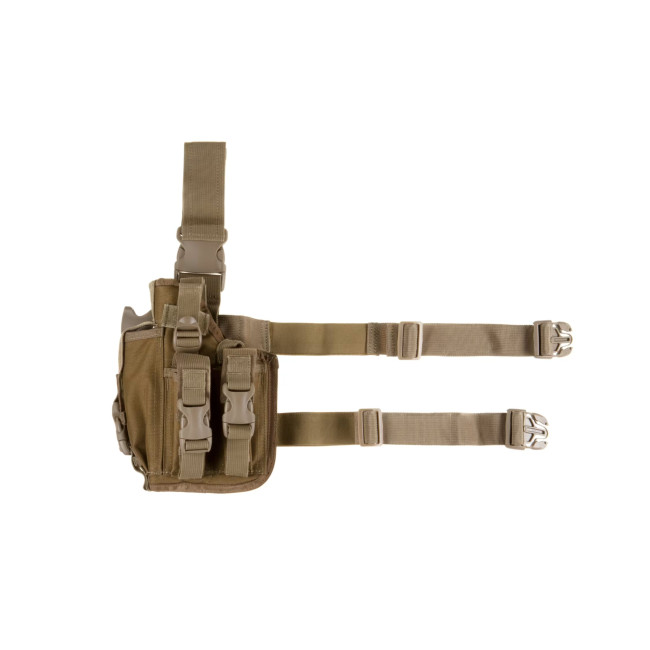 Lewa kabura udowa z uchwytem na magazynek Coyote - Invader Gear
