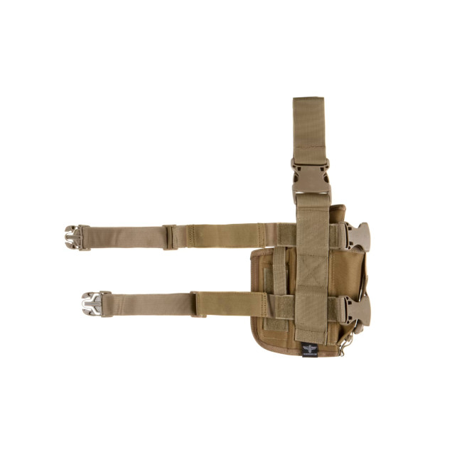 Holster de cuisse gauche avec porte chargeur Coyote - Invader Gear