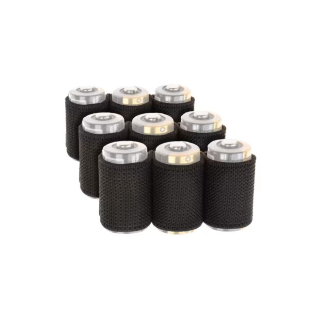 Pack de 3 lots de 3 porte-batterie Black - Invader Gear