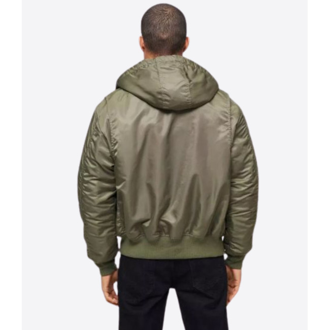 Kurtka pilotka z kapturem CWU olive - Brandit