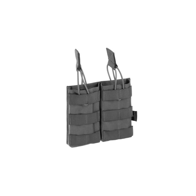 Porte chargeur double à dégagement rapide 5.56 Wolf Grey - Invader Gear