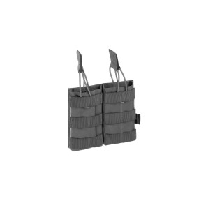Porte chargeur double à dégagement rapide 5.56 Wolf Grey - Invader Gear