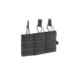 Drievoudige magazijnhouder met snelle ontkoppeling 5.56 Wolf Grey - Invader Gear
