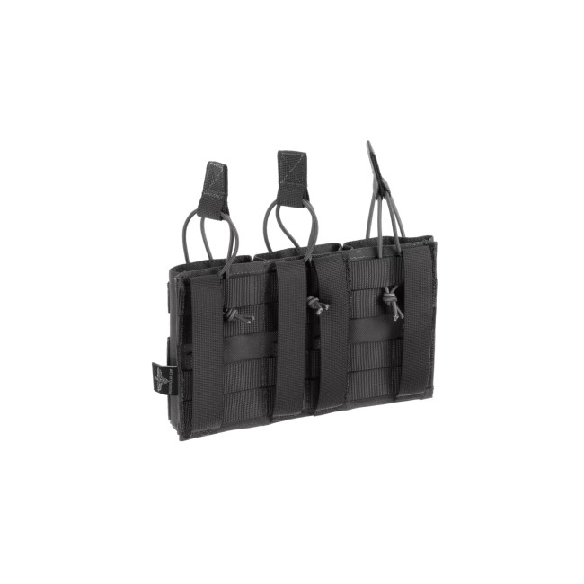 Porte chargeur triple a dégagement rapide 5.56 Wolf Grey - Invader Gear