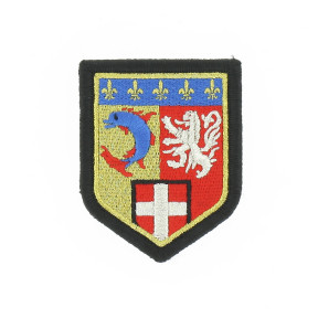 Besticktes Gendarmerie-Abzeichen Region Rhone Alpes