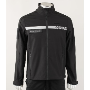 Softshell Sécurité Privée avec bande HV Noir - Safetek by GK