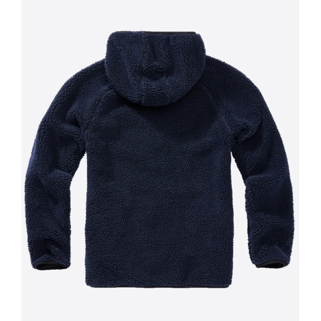 Marine Fleecejacke mit Kapuze - Brandit