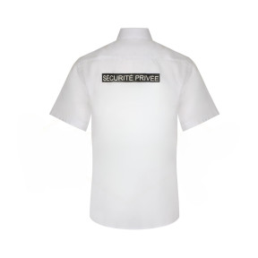 Camicia a Maniche Corte Non Iron Sicurezza Privata - Bianco - VVS