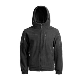 Fleecejacke Gen II. mit Kapuze schwarz - Miltec