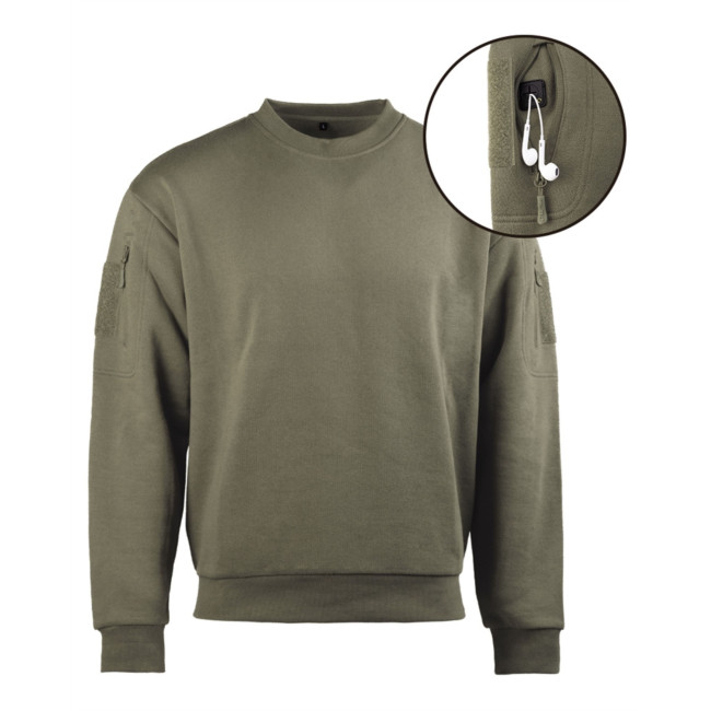 Felpa tattica girocollo - Ranger Green - Mil-Tec