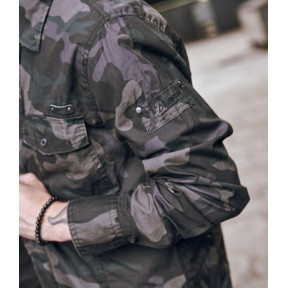 Koszula Slimfit Dopasowana darkcamo - Brandit