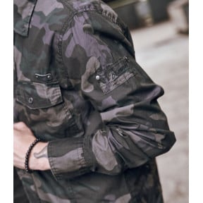Koszula Slimfit Dopasowana darkcamo - Brandit