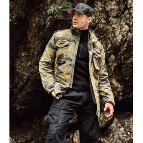 M65 Giant Jacke schwedisches Tarnmuster - Brandit