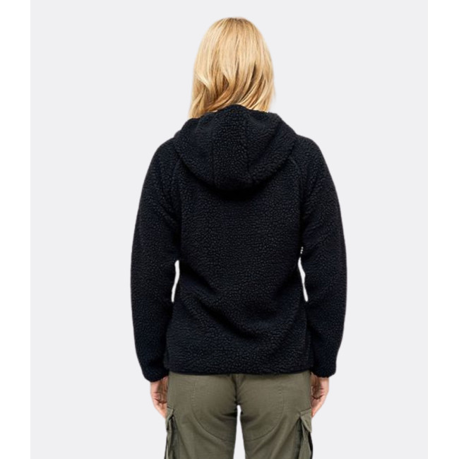 Dames fleece vest met capuchon zwart - Brandit