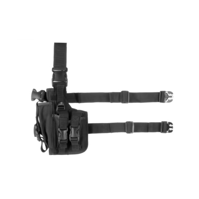 Linker dijbeenholster met magazijnhouder Black - Invader Gear
