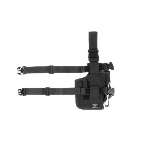 Oberschenkelholster links mit Magazintasche Schwarz - Invader Gear